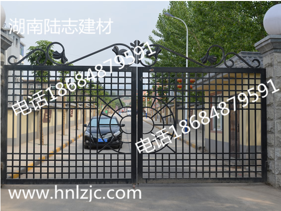 锌钢庭院大门 湖南锌钢大门 别墅小区院墙大门